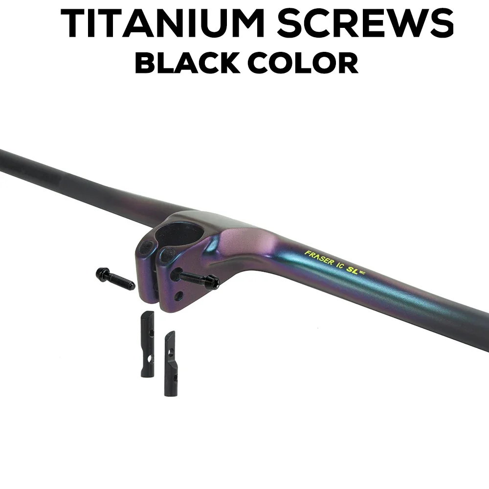 SYNCROS FRASER IC SL WC الحرباء لإطار الشرر -20 ° مسامير تيتانيوم لمقود الدراجة MTB المدمجة من ألياف الكربون بالكامل #4