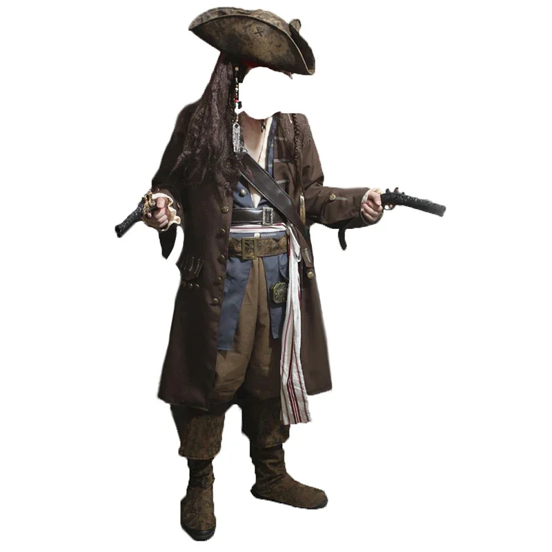 Pirate Adult Men Grand Heritage Collection  Deluxe costume Jack Sparrow luxury coat set 11 Caribbean