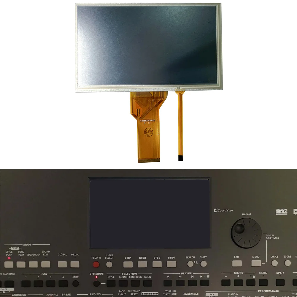 

For KORG PA600 PA900 4-Wire LCD Screen+Resistive Touch Screen Panel Galss Quick Installation Car Accessories