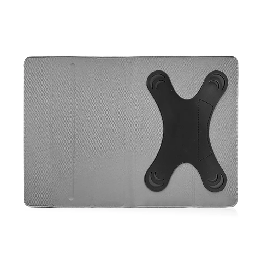 Fotografia 5: Capa para tablet de 9,7 polegadas, 10 polegadas, 10,1 polegadas, 11 polegadas, 11,5 polegadas.   Capa protetora universal de couro, tripla, com suporte.