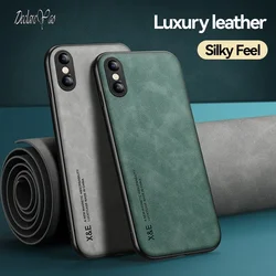 DECLAREYAO Luxury Magnetic Hard Case For Apple iPhone XS X Max S R XR Cover Ultra-thin Light Suede Leather Shockproof Soft Frame