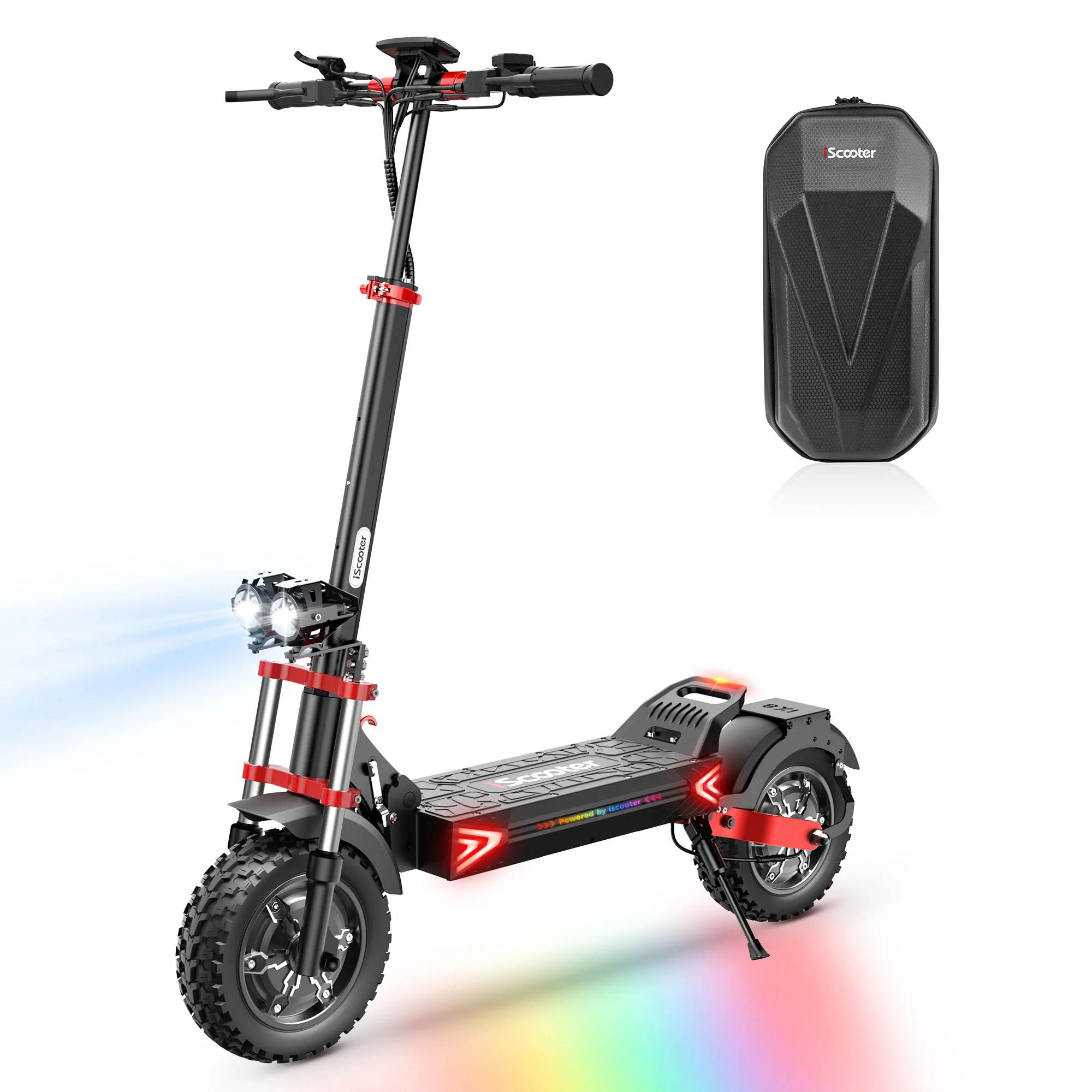 iScooter iX8 Adult Electric Scooter 2400W Motor 48V20Ah Battery 12 Inch Off Road Pneumatic Tires Foldable E-scooter