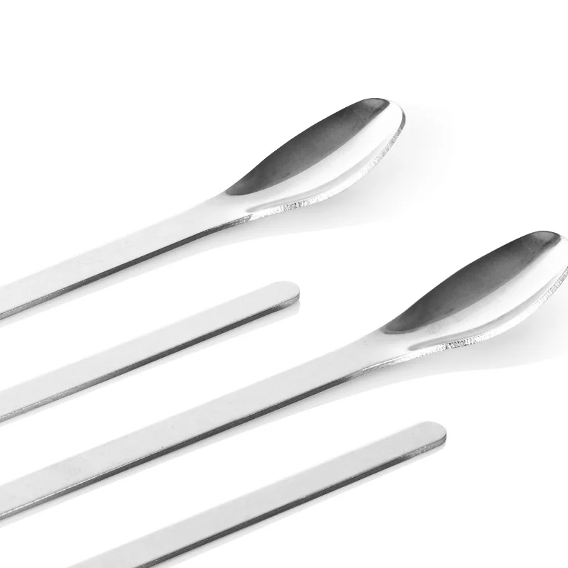 Stainless steel medicine spoon laboratory micro-sampling medicine powder spoon single-head double-head weighing spoon