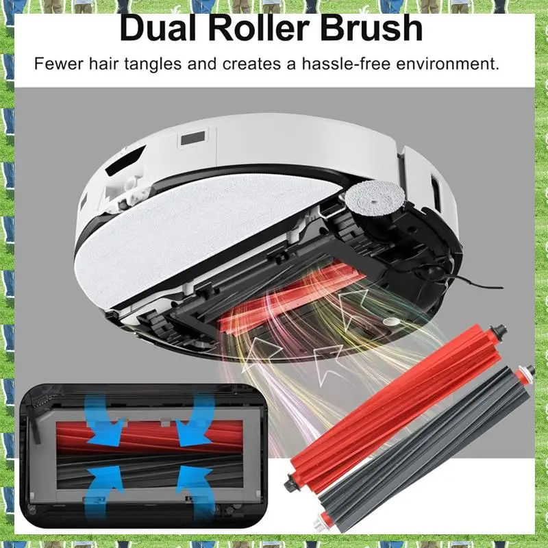 

FTS For Roborock S8 Maxv Ultra Replacement Parts Main Side Brush Hepa Filter Mop Cloth Dust Bags Accessories