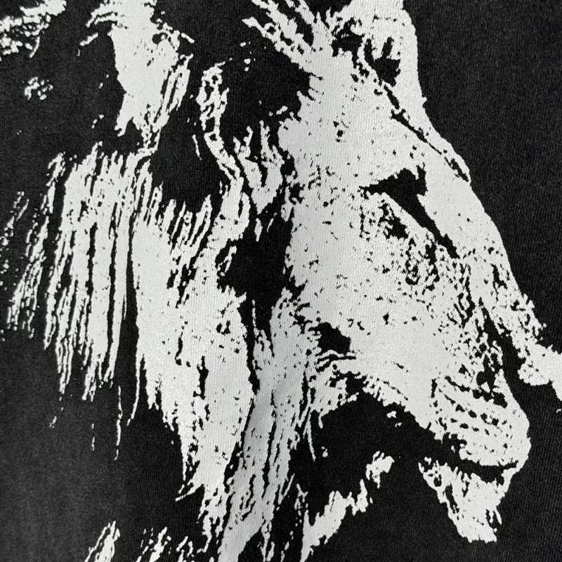 SAINT OF MICHAEL Fashion Brand Streetwear Best Quality Vintage Tee Casual Loose Oversize Tops 100%Cotton Casual T Shirt For Men