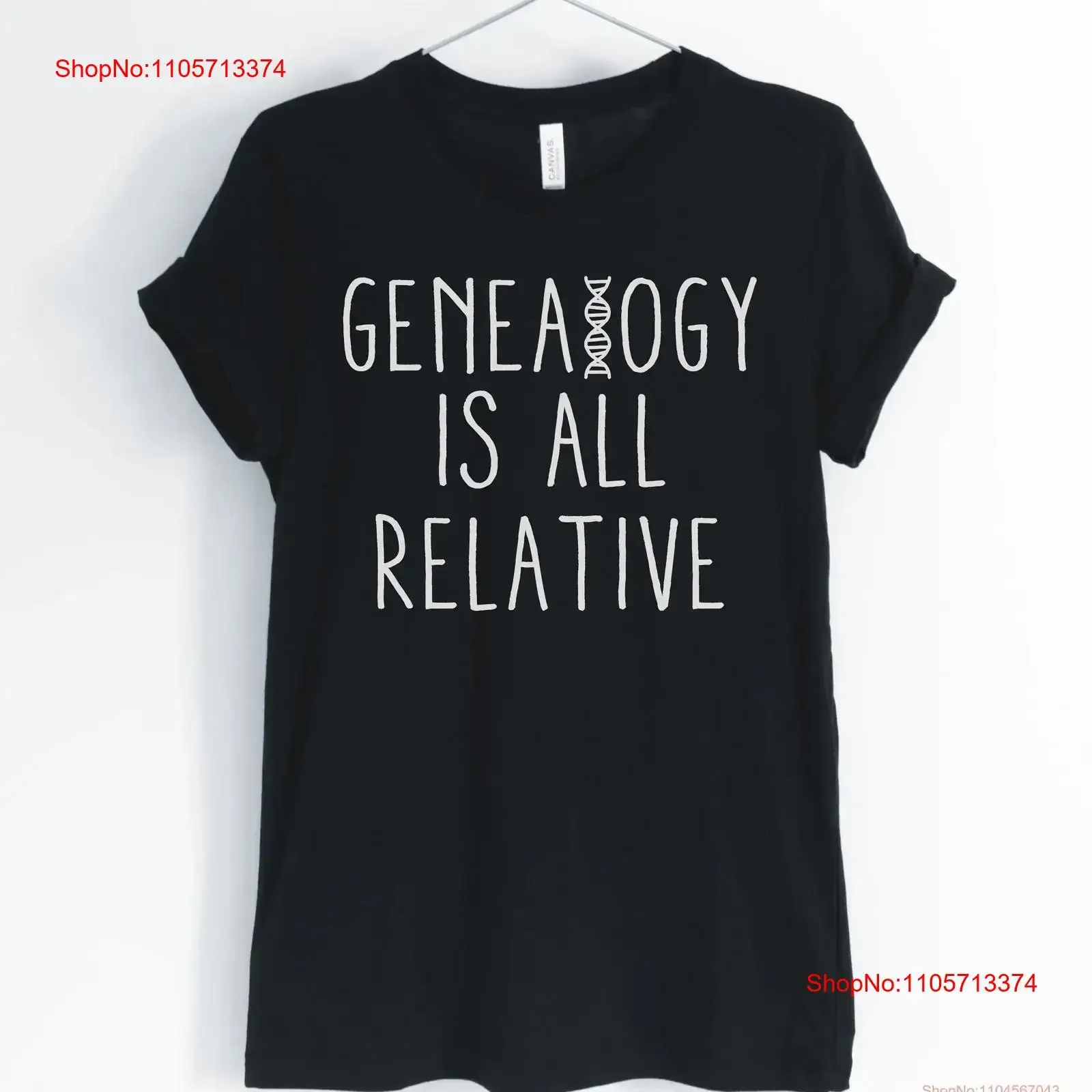 Genealogy is all relative genealogisT T Shirt research gift unisex women's shirts vintage Washed homme Stylish graphic Unisex