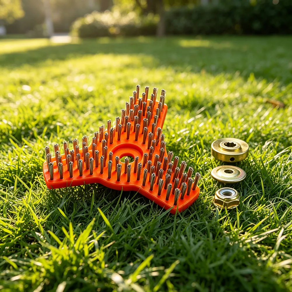 Cleaning Brush Head for Lawn Mower For Arbor 25.4mm Shaft Nylon Bristles for Trimmer Accessories and Repair Kits