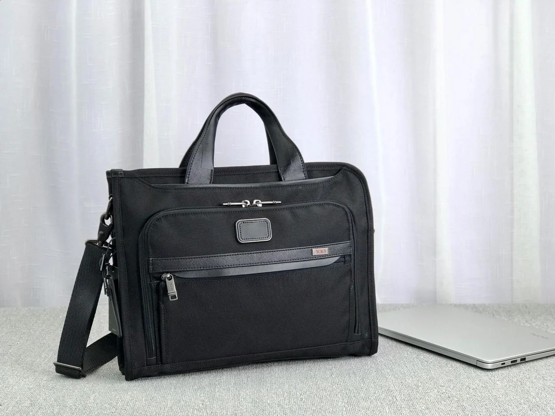 Alpha 3 Ballistic Nylon Briefcase Men 16 Inch Laptop Bag Business Travel Water-Resistant Durable Multi Pocket Shoulder