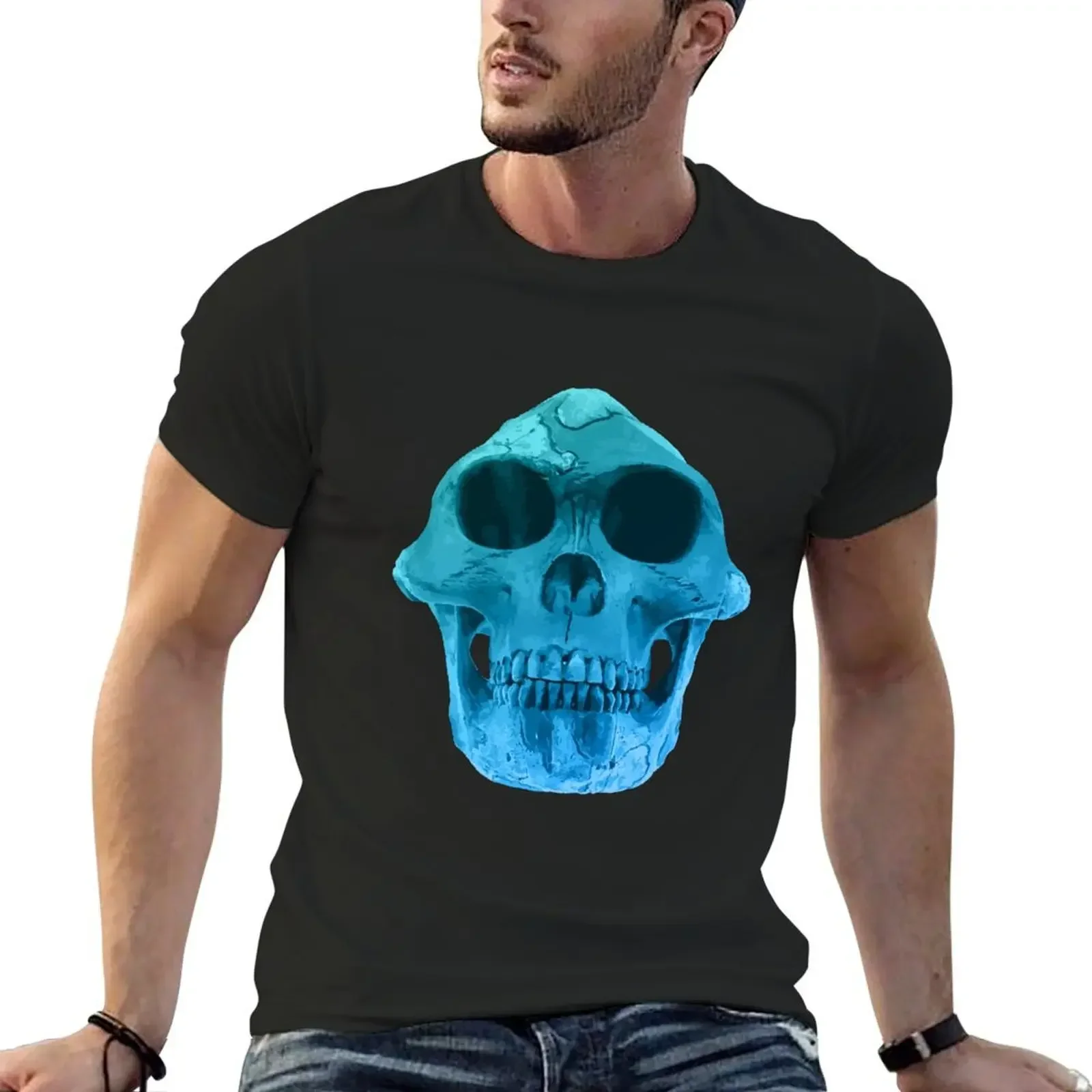 Australopithecus Afarensis Lucy Fossil Skull T-Shirt summer top graphics t shirts for men