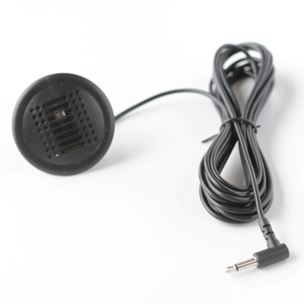 Handsfree Kit 3.5mm Car Mic Gray Wear-resistant Direct Installation ABS Construction Protective Shell Included