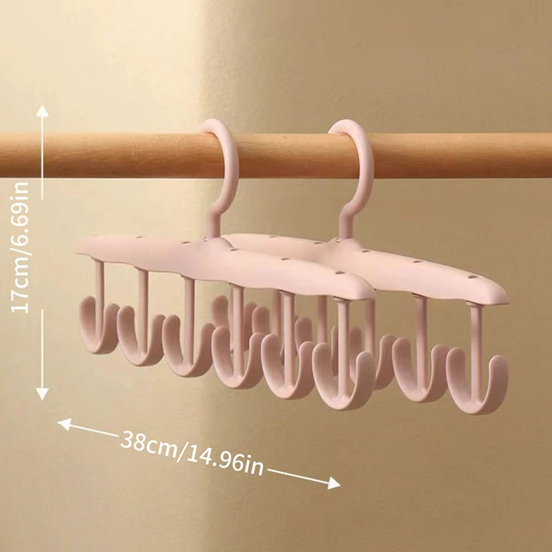 360°Rotating Multi-Functional Racks With Hook Bra Hanger For Closet For Camisole Hat Belt Bag Saving Space Vest Storage Rack