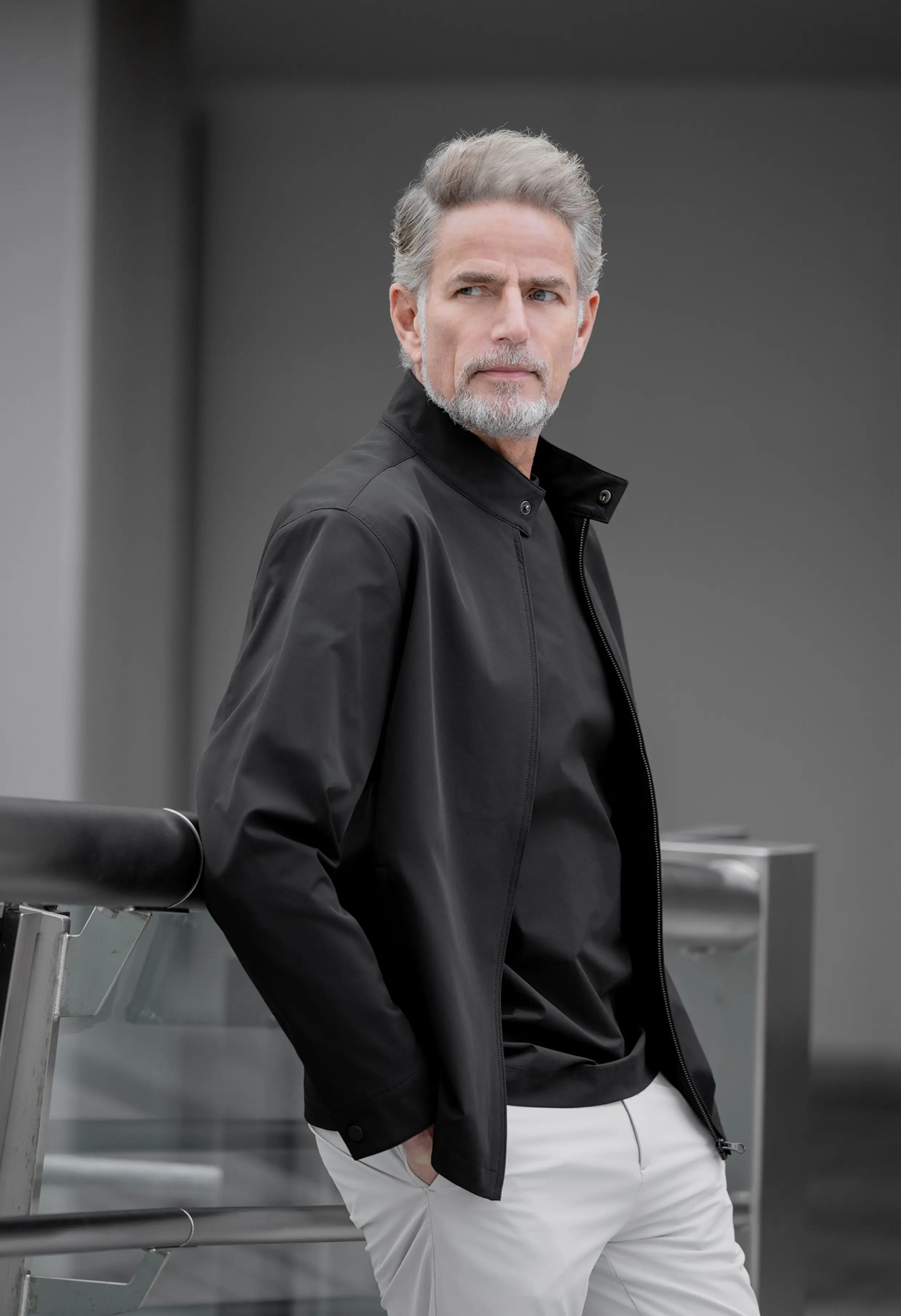 Giacca da uomo nuova primavera e autunno, giacca da pendolare con colletto rialzato alla moda per affari e tempo libero