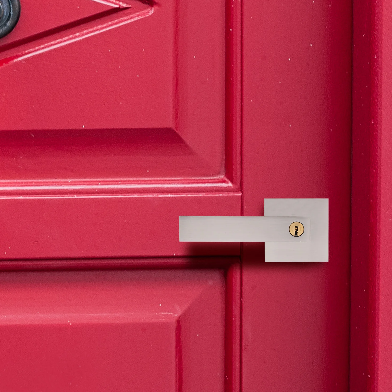 

1Set Universal Aluminum Door Knob Lock Heavy Duty Matte Finish Bedroom Bathroom Keyed Lever Door Handle Left Right Handed