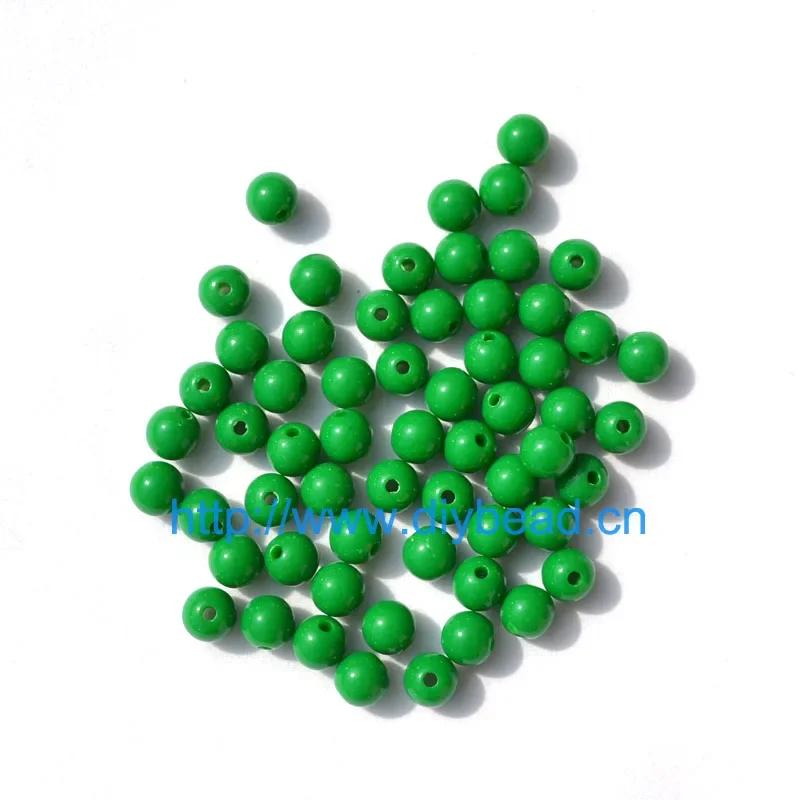 Multi Colors 8MM Round Shaped Acrylic Beads DIY Jewelry Making Accessories Plastic Spacer Bracelet Handcraft Fittings 100 PCS