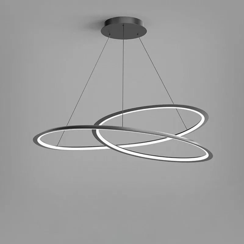 Irregular Ring Pendant Lights Restaurant Creative Bedroom Circular Minimalist Kitchen Table Restaurant Cafe Hanglamps Woonkamer