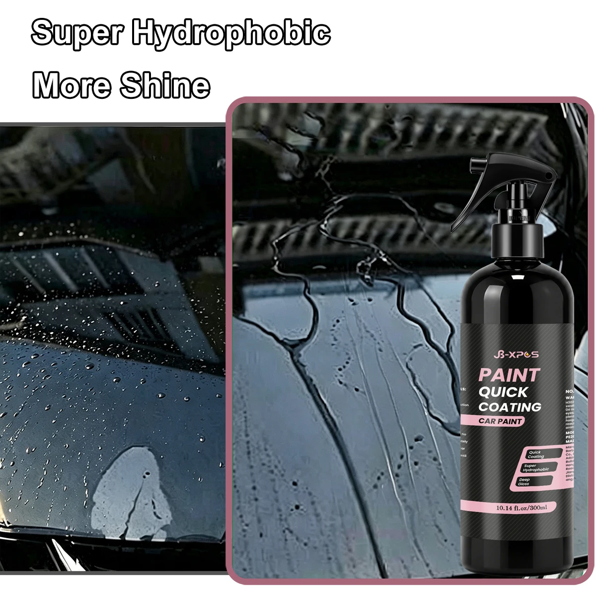 Quick Car Coating Spray, Hydrophobic High Gloss Paint Surface Protector YT0207
