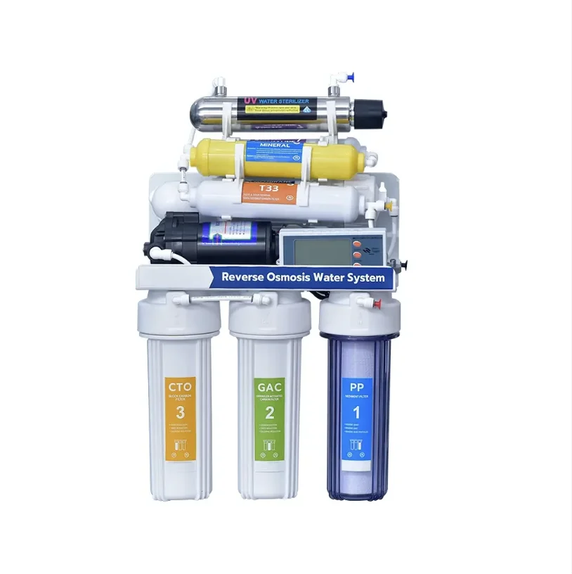 خمسة، KA-MT-6s ستة، سبع مراحل نظام تنقية المياه PP + UDF + CTO + T33 + R + UV + فلتر المياه المعدنية NSF KAMAMUTA الصين