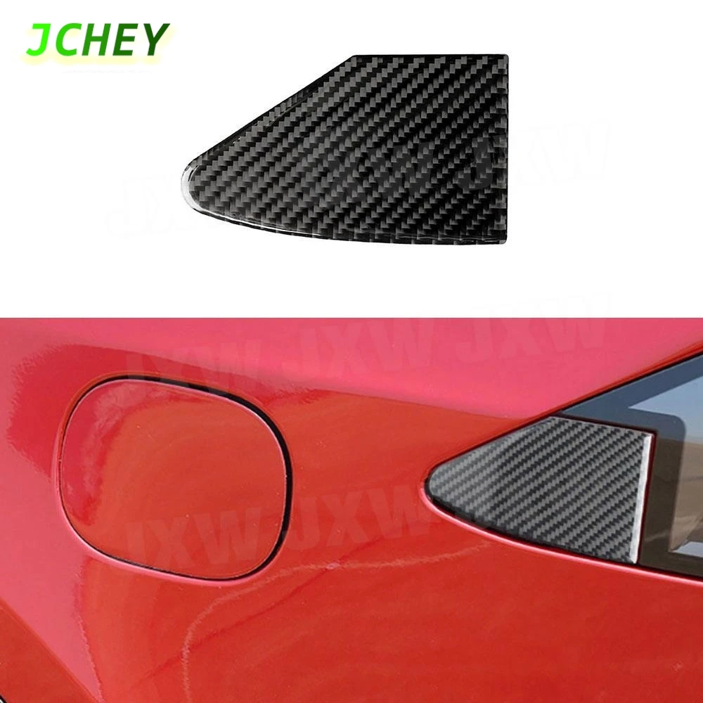 

JCHEY Carbon Fiber Car Charging Port Panel Trim Moulding Cover For Tesla Model S Model X 2015-2019 LHD Exterior