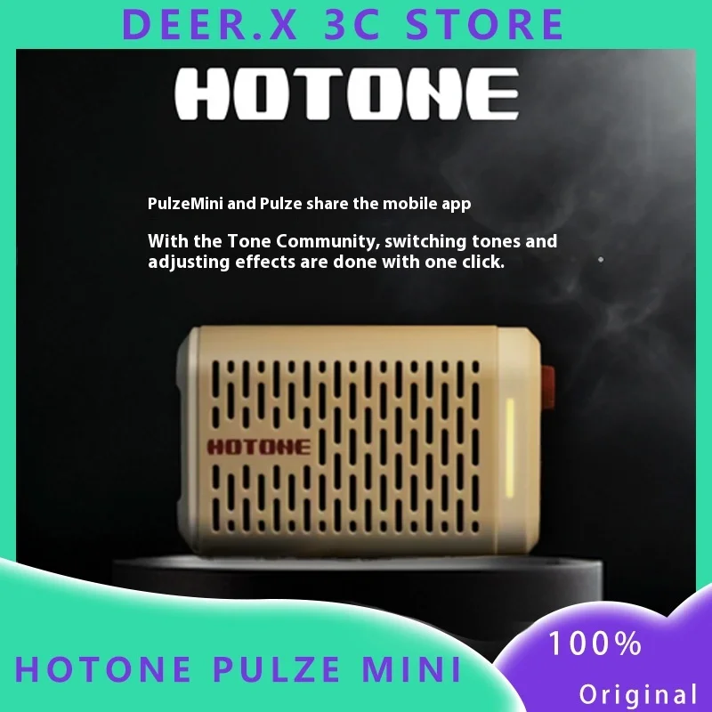 Hotone Pulze Mini Electric Guitar Acoustic Guitar Amplifier Effect Pedal Portable Bass Practice Amplifier Wireless Bluetooth