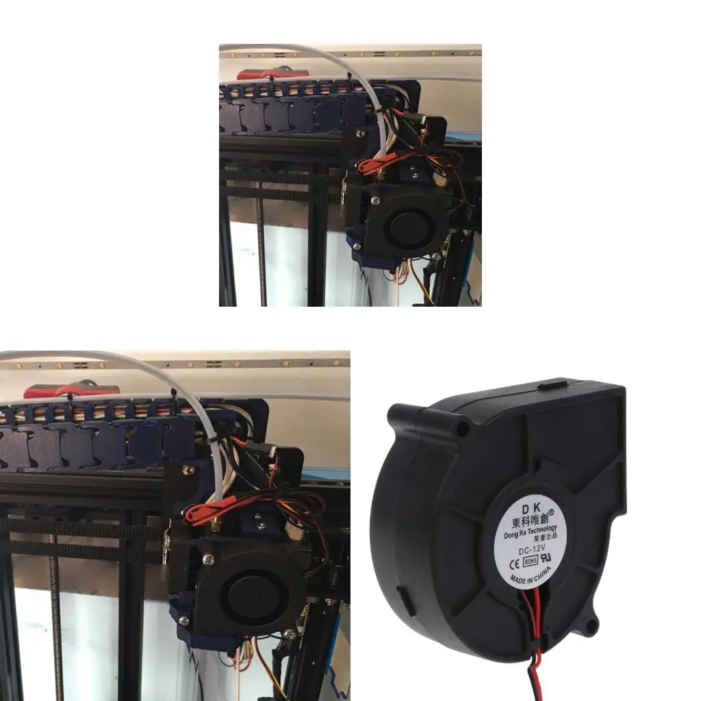 Ventilador Soplador BBQ 12V PWM para Acampar