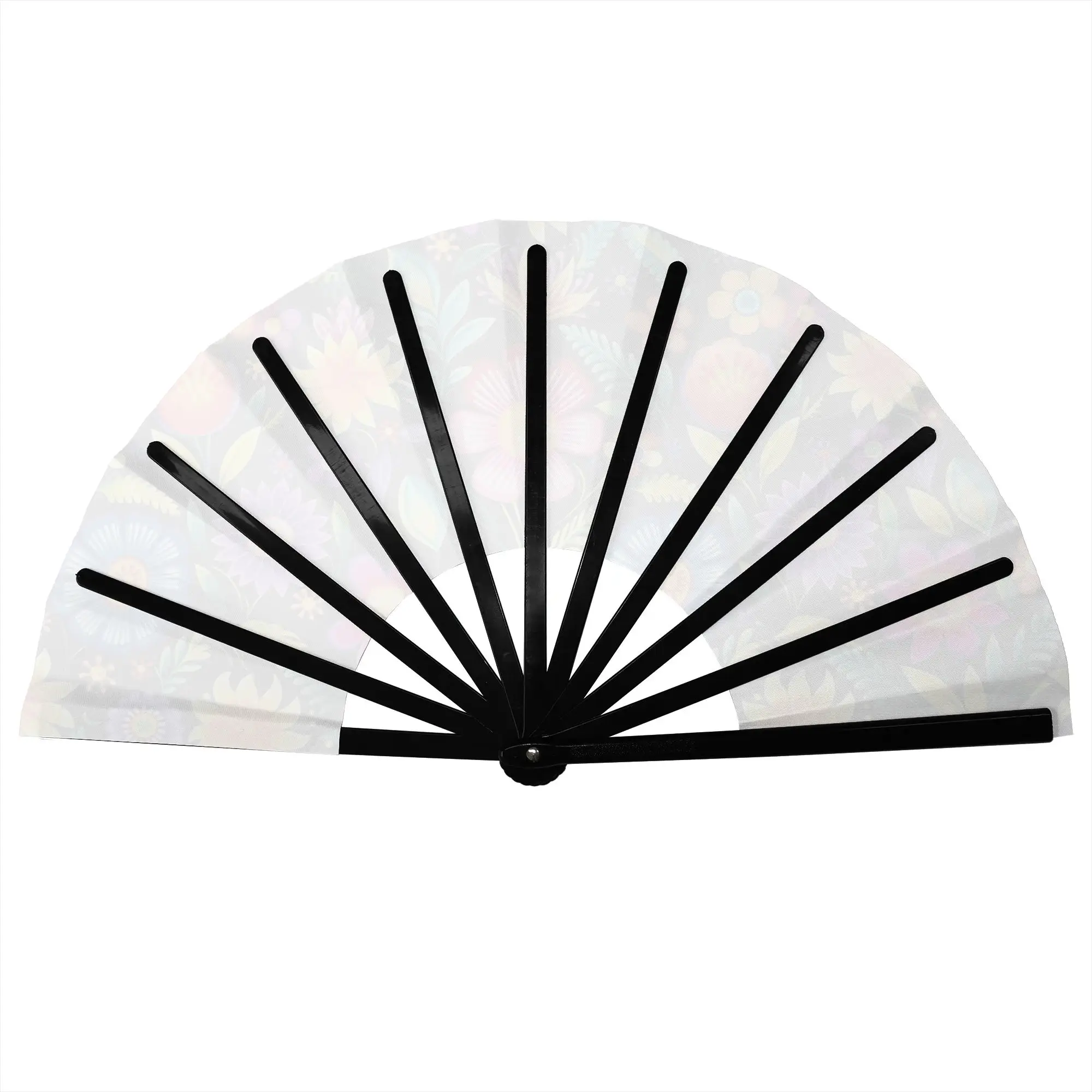 Polish Fiesta Flowers Portable Pocket Fan Travel Poland Folk Flowers  Folding Fan Chinese Dance Cooling Handheld Fans