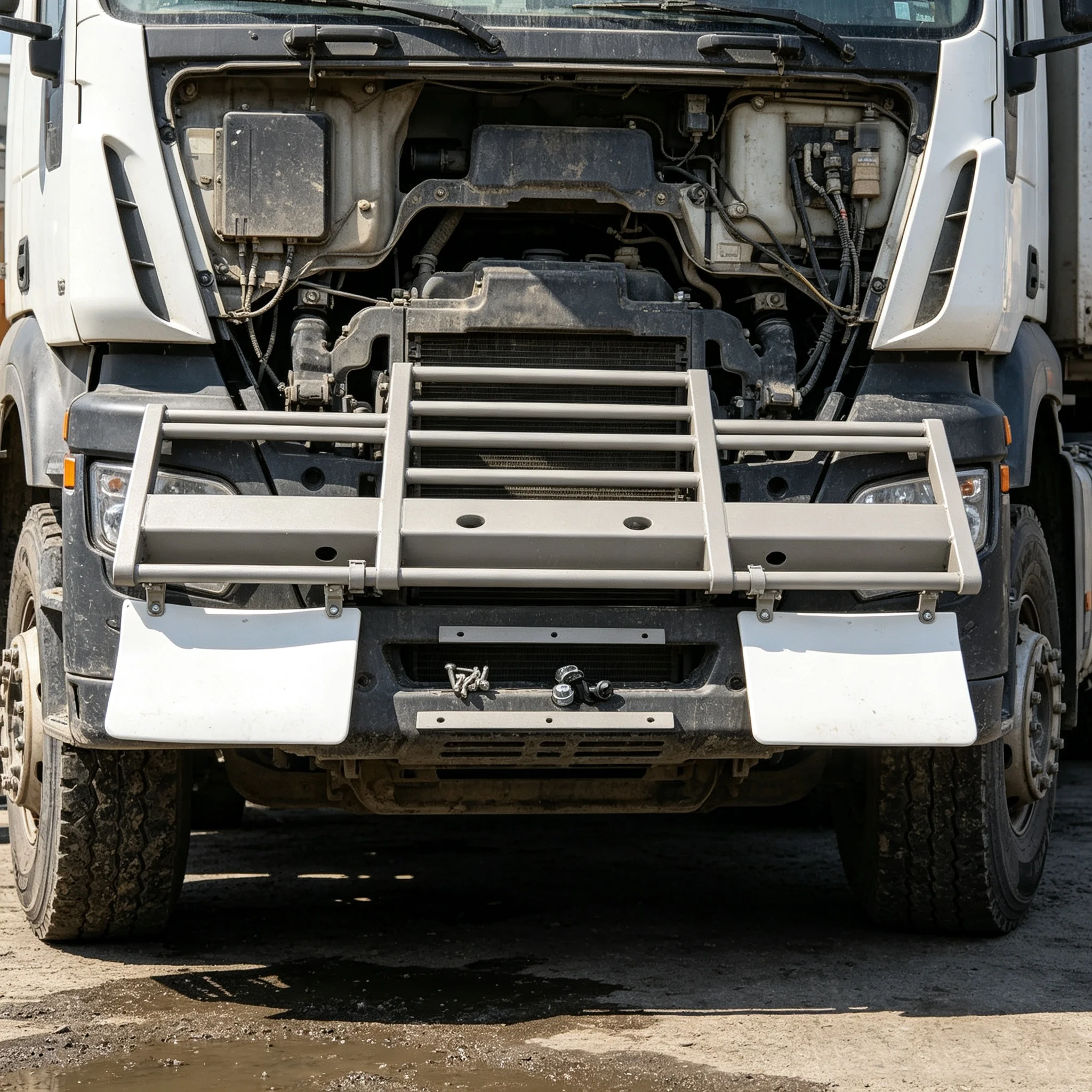 RC 1/14 Front Bumper Grille Guard for Tamiya Hydraulic Excavator Loader Dump Truck for SCANIA MAN VOLVO Tipper DIY Parts