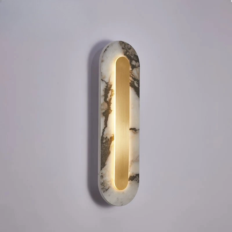 Italian Designer Wall Lamp Marble LED Wall Sconces Living Room Background Bedroom Headboard Staircase Embellish Lighting Fixture