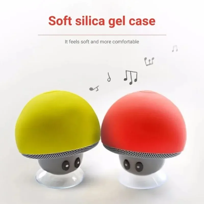 Mini altavoz tipo seta Bluetooth resistente al agua, se puede utilizar como soporte para teléfono móvil, adecuado para fiestas familiares y fiestas pequeñas