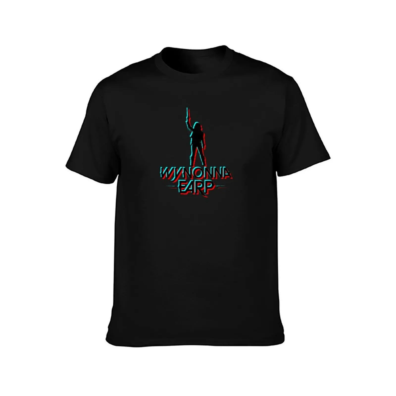 Wynonna Earp Retro Glitch - Black T-Shirt Casual Work Wear T-Shirt