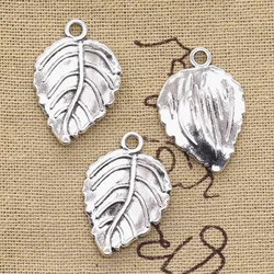 6pcs Charms Tree Leaf 29x20mm Antique Making Pendant fit,Vintage Tibetan Bronze Silver color,DIY Handmade Jewelry