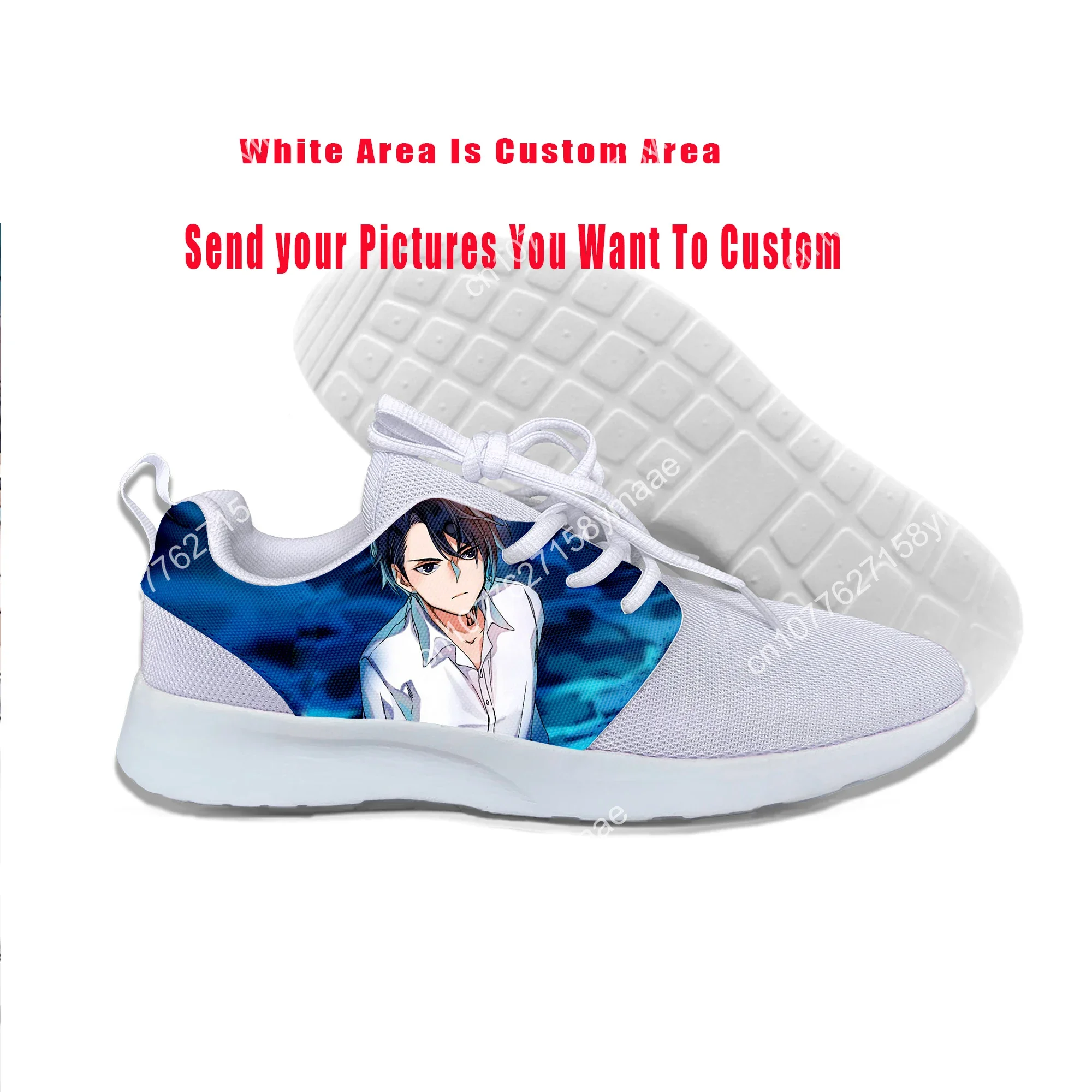 

New Cool Anime The Promised Neverland Shoes Men Women Sports Shoes Summer Unisex Harajuku Casual Running Shoes Fashion Sneakers