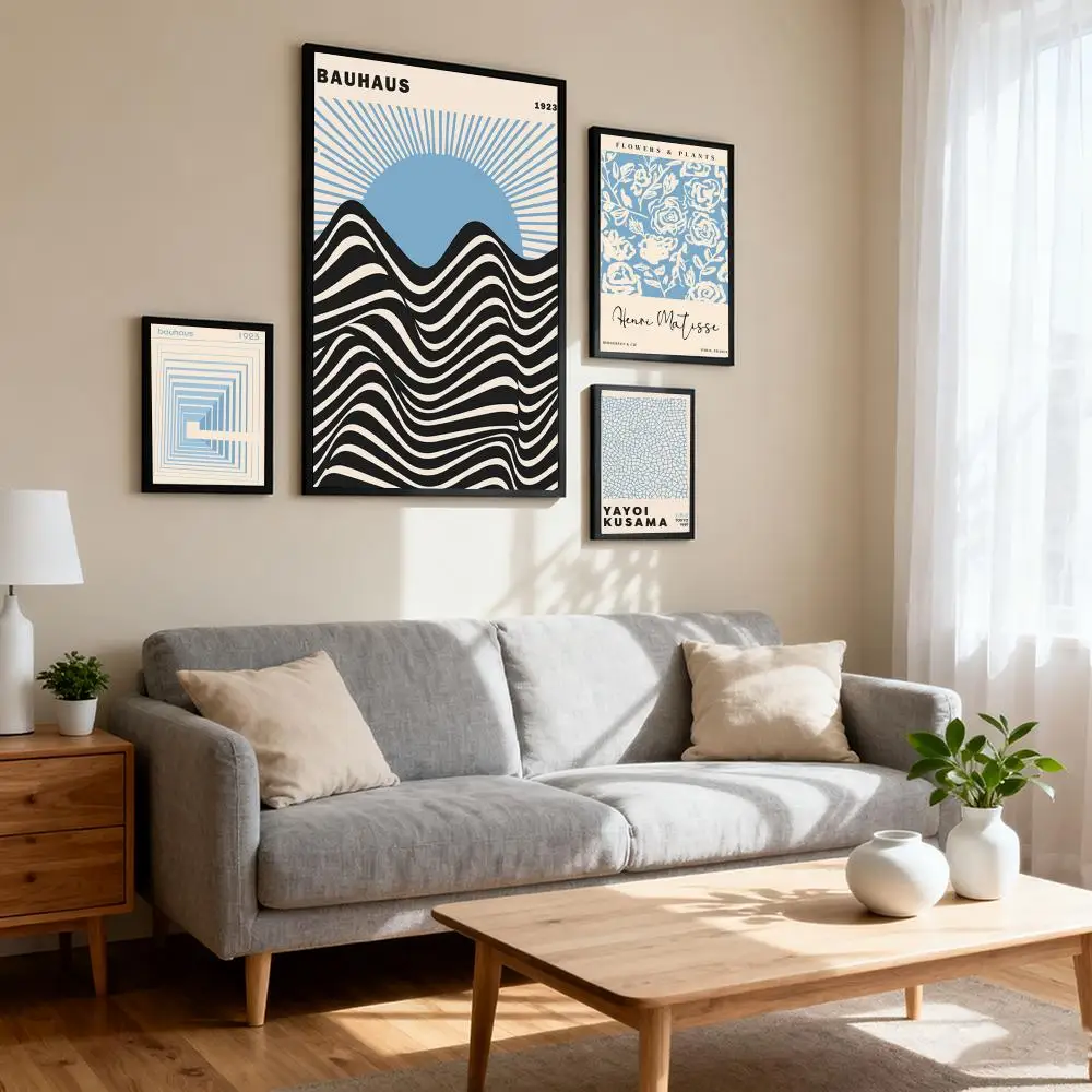 

Abstract Line Art Illustration Poster Prints Canvas Painting Wall Art Picture Living Room Home Decor Tracklist Music Album Cover