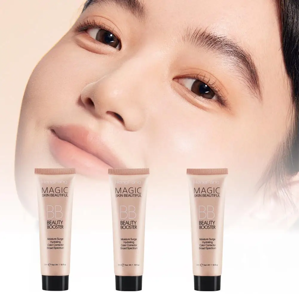 BB Cream-Fond de teint liquide pour le visage, 3 couleurs, longue durée, pores, même imperméable, couverture de la peau, ton cosmétique, dissimuler le blanchiment, X9v1. 1