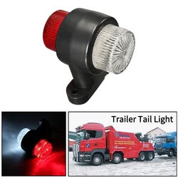 1 adet 10-30V 8 LED kırmızı ve beyaz Side Marker işık kuyruk lambası römork kamyon kamyon karavan C45 fren lambaları için uyarı lambası