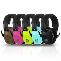 Orejeras de protección para los oídos, protectores de oídos plegables para niños y adultos, orejeras de tiro NRR de 20 dB, auriculares de seguridad con reducción de ruido