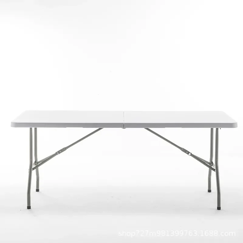 Portable HDPE Folding Table Outdoor Plastic Conference Desk Compact Study Workstation for Patio Garden