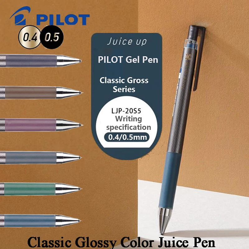 

Pilot Classic Colored Gel Pens Soft Grip Click-Action Low-resistance Even Ink Flow Juice Pen Student Use Daily Exam Supplies 펜