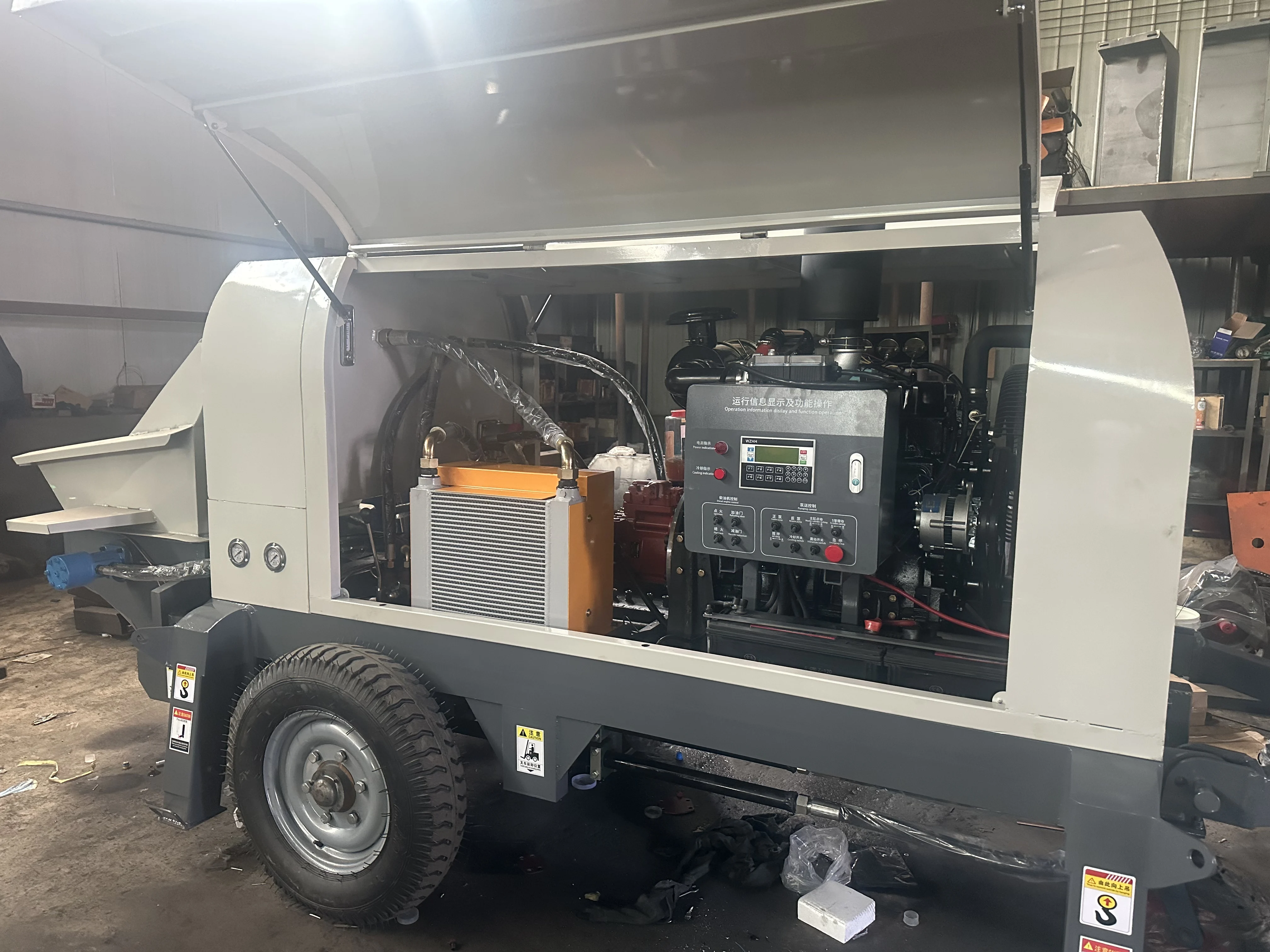 Precise And Efficient Concrete Placement Pump System Core Motor Component Designed Concrete Pump And Pumping Machines