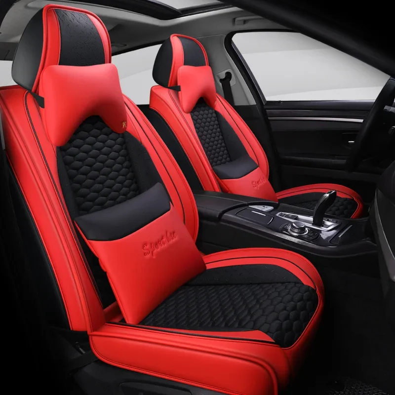 5D Leather Universal Car Seat Covers Set P3132