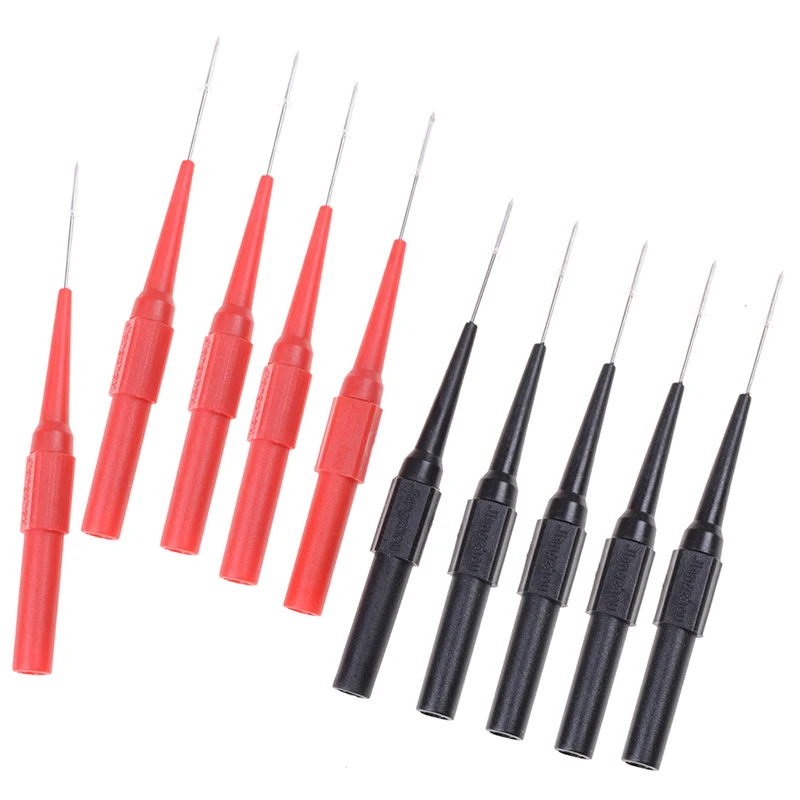 

10PCS 30V Car Tip Probes Diagnostic Tools Multimeter Test Leads Extention Back Piercing Needle Tip Probes Auto Kit Machine 0.7MM