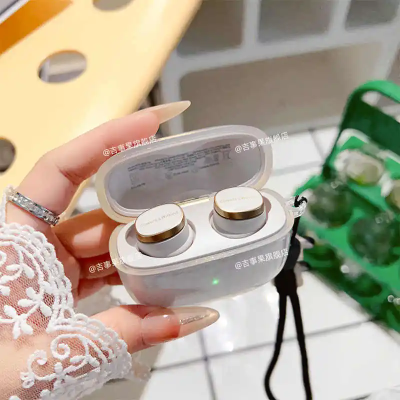 Capa para fones de ouvido sem fio bowers & wilkins pi8/pi6 com alça transparente tpu macio ultrafino acessórios de proteção fones de ouvido