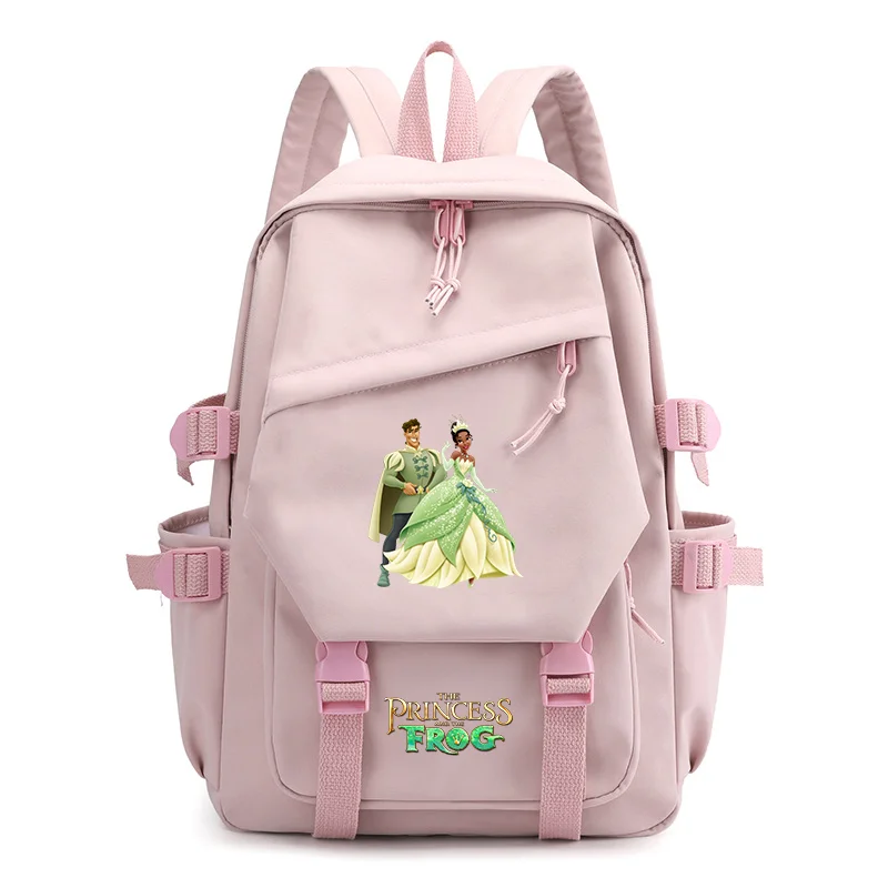 

MINISO The Princess and the Frog Girls School Book Bags Women Bagpack Teenagers Backpack Mochila Escolar