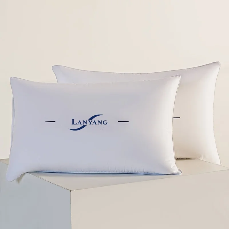 LANYANG1pc luxury white rebound high pillow core, 5star hotel grade pillow, high-quality sleep aid high pillow for home bedrooms