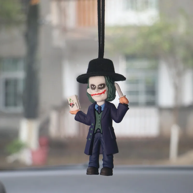 Królestwo Bestii Joker Przystojny Fajny Model Figurki Kreatywna Osobowość Samochodowy Wisiorek na Lusterko Wsteczne Dekoracja Samochodu Prezenty Hurt