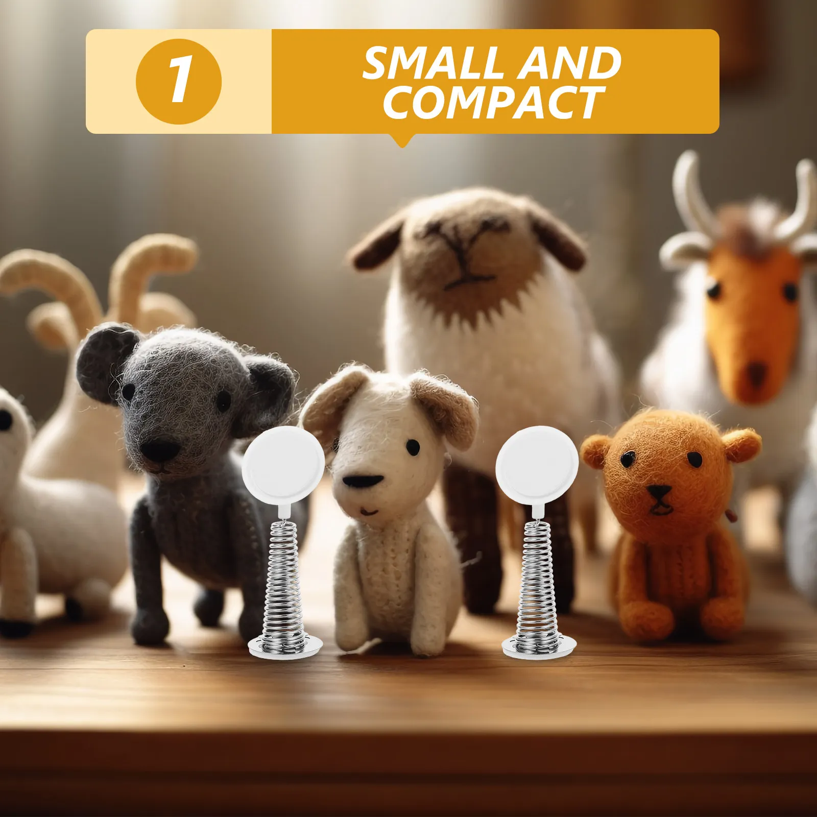 

Набор из 5 пружинных оснований для глиняных фигурок, кошек удачи с качающейся головой, декора для приборной панели, простое в использовании, расширяемое, сжимаемое металлическое основание для DIY-проектов