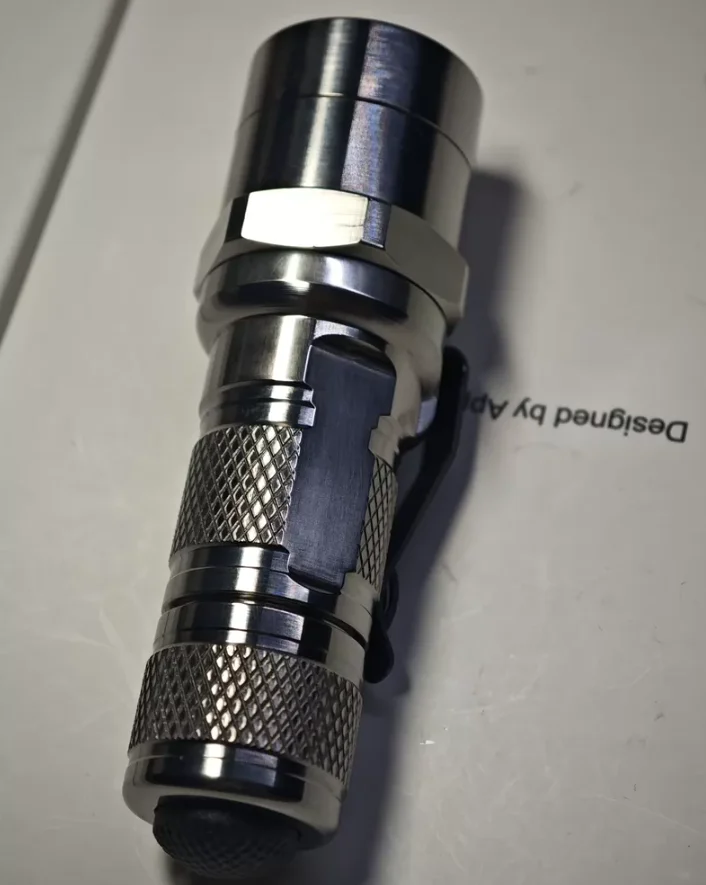 Used EDC SupFire Clone Titanium Alloy Natural Color Torch Lamp decompression toy