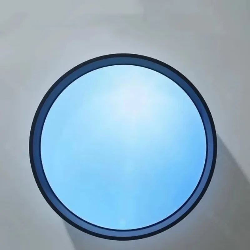 Sunshine Whispers Blue Sky Ceiling Light Round Drum Clear Sky Lighting Initiative Kitchen Cooking Round Ceiling Light