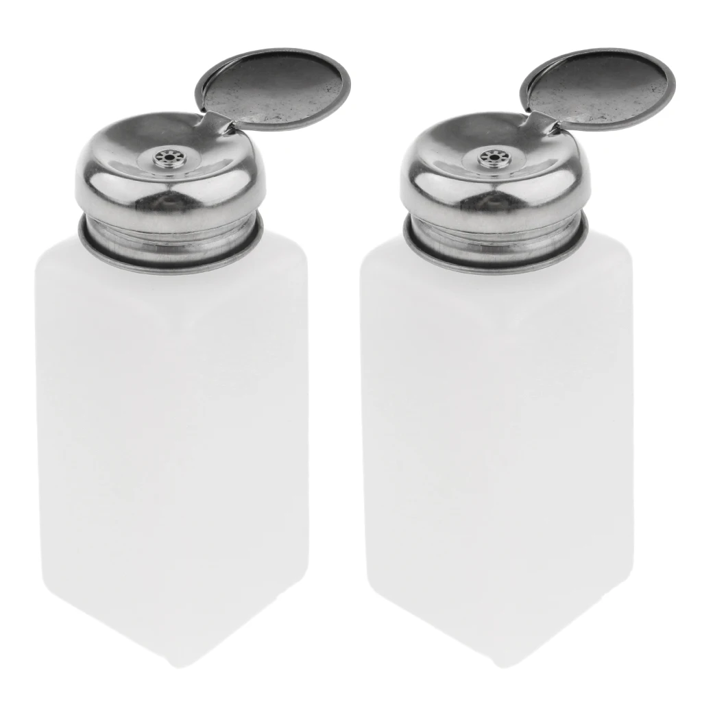 マニキュアリムーバー液体用ディスペンサーボトルプレスポンピング2個