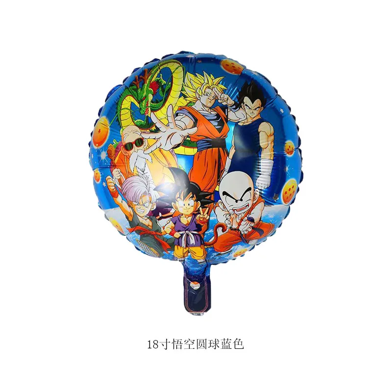 Dragoned Balls Z Kakarotto Cartoon Anime folia aluminiowa hel balon Anime chłopcy z okazji urodzin materiały dekoracyjne Ballon