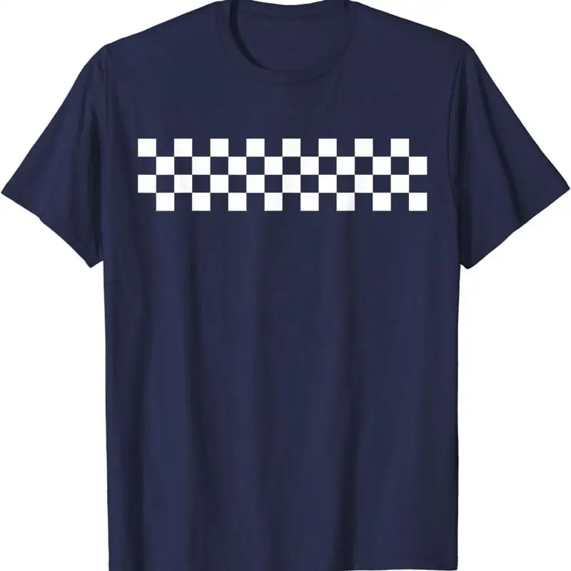 Racing Checkered Finish Line Flag Automobile Motor Unisex T-Shirt